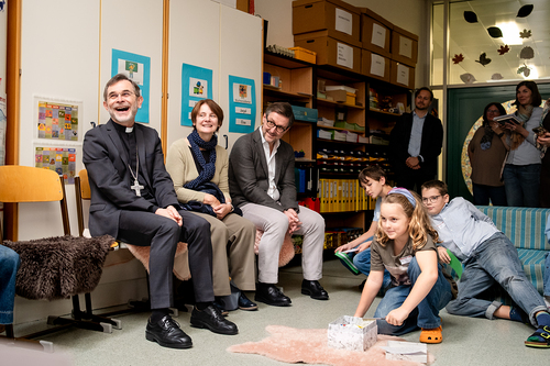 Schulbesuch Blaue Schule / Erzdiözese Wien/ Schönlaub, Stephan Schönlaub Schulbesuch Blaue Schule