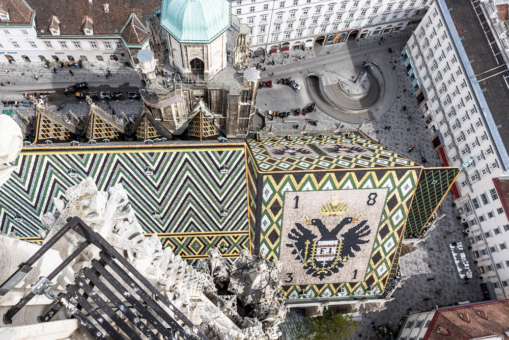 Blick vom Turm des Stephansdoms. / Erzdiözese Wien/ Schönlaub, Stephan Schönlaub Blick vom Turm des Stephansdoms.